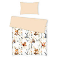 BABYBETTWÄSCHE bb Little Forest Flanell-Bettwäsche Flanell 100/135 cm  - Multicolor, Basics, Textil (100/135cm) - Herding