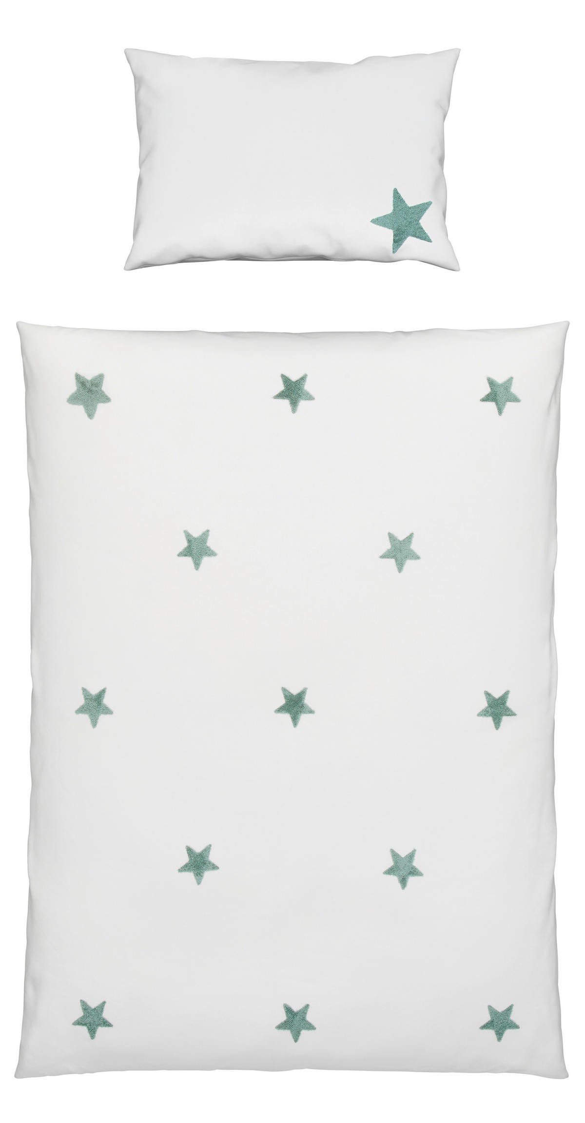 BABYBETTWÄSCHE Webstoff 100/135 cm  - Blaugrau, Basics, Textil (100/135cm) - Patinio