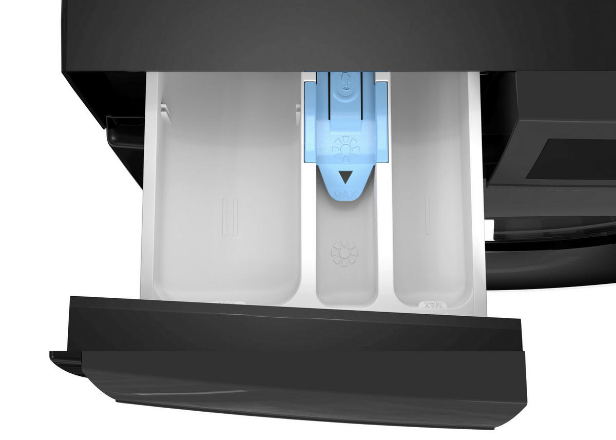 WASCHMASCHINE ES-MNFL814CMA-DE  - Schwarz, Basics, Glas/Kunststoff (59.7/84.5/55,7cm) - Sharp