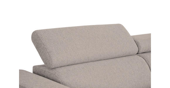 ECKSOFA Taupe Struktur - Taupe/Schwarz, Design, Kunststoff/Textil (205/284cm) - Xora