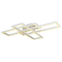 STROPNA LED-SVETILKA   //2700-6500 K/230 V/ - srebrne barve/opal, Design, kovina/umetna masa (100/69,5/13,5cm) - Globo