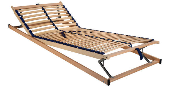 LATTENROSTSET 160/200 cm Kopfteil, Fußteil, Mittelzone verstellbar, Birke  - Birkefarben, Basics, Holz/Kunststoff (160/200cm) - Sleeptex