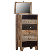 KOMMODE  in 60/120/42 cm  - Dunkelbraun/Braun, Design, Glas/Holz (60/120/42cm) - Landscape