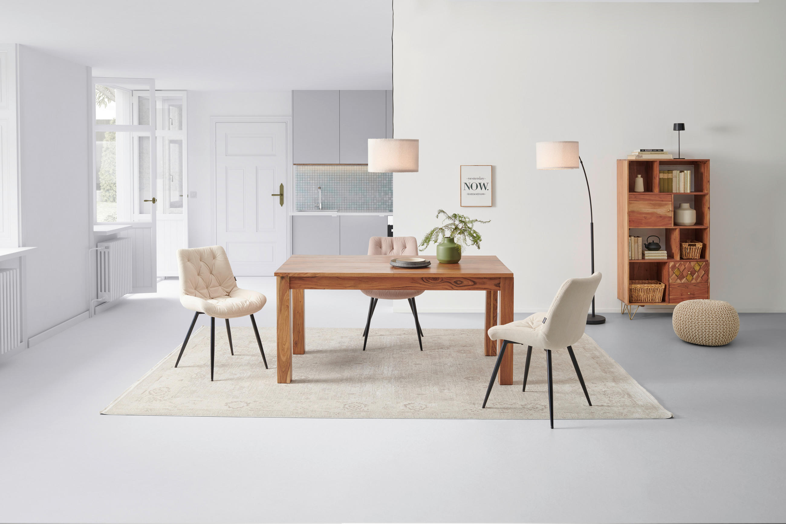 ESSTISCH in Holz  - Naturfarben, MODERN, Holz (160/76/90cm) - MID.YOU