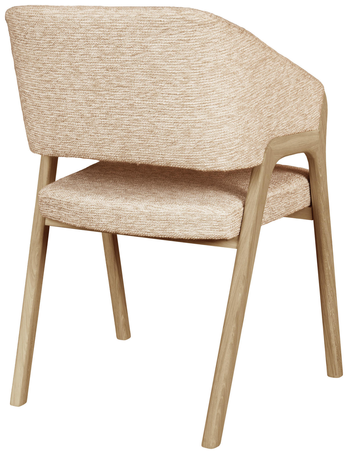 ARMLEHNSTUHL  Typenauswahl Jacquard  - Taupe/Eichefarben, KONVENTIONELL, Holz/Textil (57/87/60cm) - Linea Natura