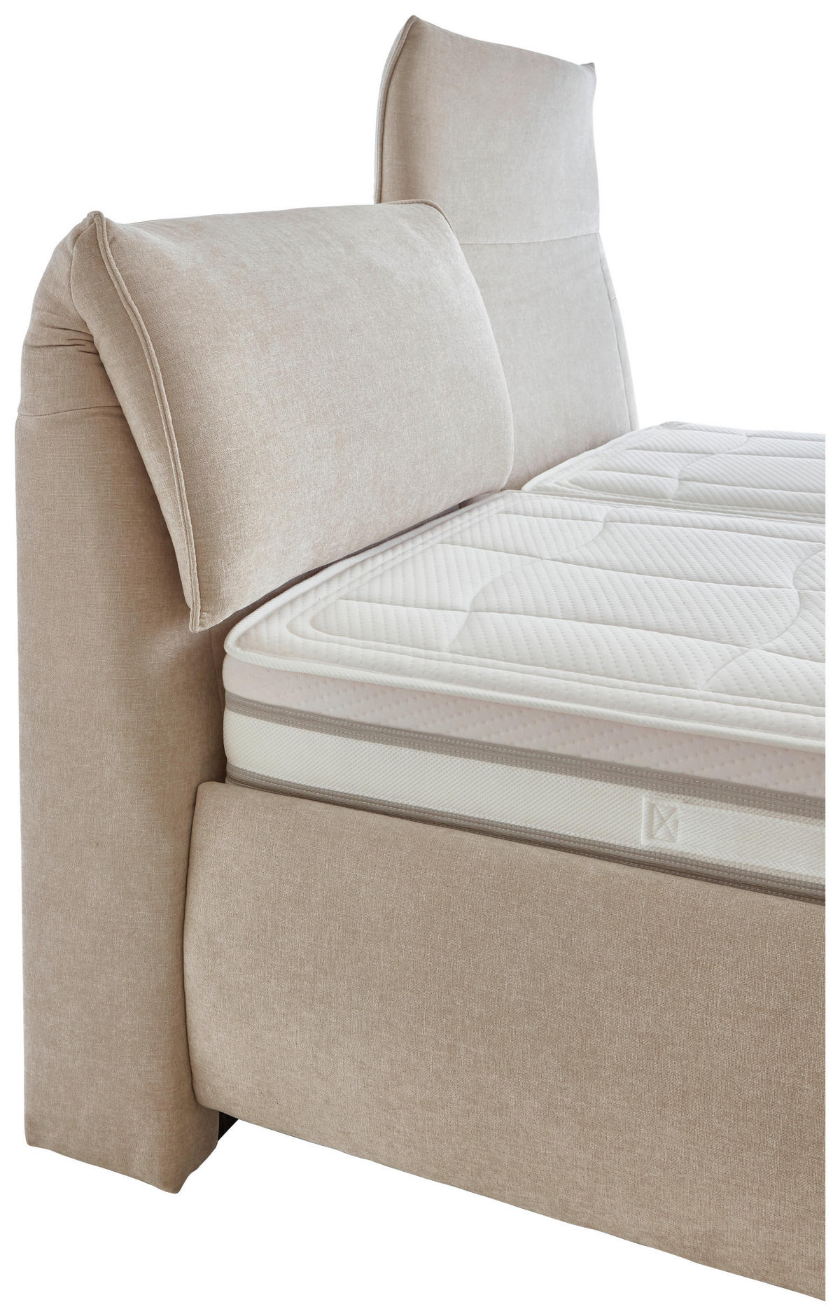 POLSTERBETT 180/200 cm,  in Naturfarben, Matratze, gepolstertes Kopfteil, Lattenrost, Bettkasten, H4 + H5 = sehr fest + hart  - Schwarz/Weiß, KONVENTIONELL, Holz/Holzwerkstoff (180/200cm) - Beldomo - Sleep