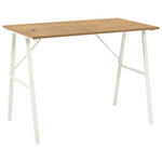 SCHREIBTISCH 100/60/75 cm  in Weiß, Eiche Artisan  - Weiß/Eiche Artisan, Design, Holzwerkstoff/Metall (100/60/75cm) - Carryhome