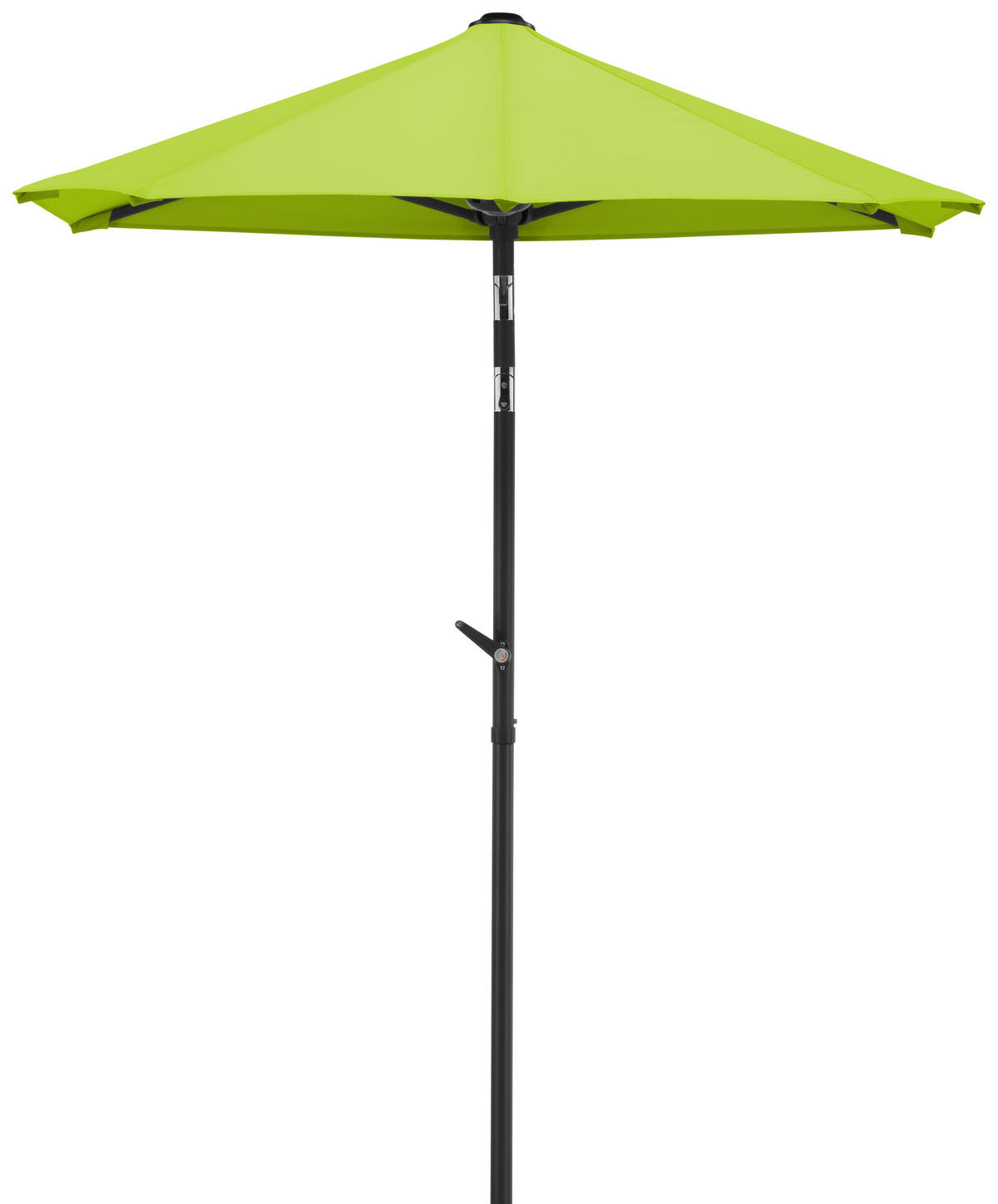 BOČNÍ SLUNEČNÍK 150/228/150 cm - zelená/antracitová, Basics, kov/textil (150/228/150cm)