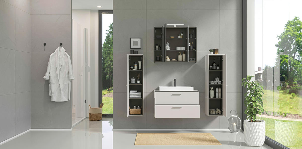 MIDISCHRANK 31/112/32 cm  - Kaschmir, MODERN, Holzwerkstoff/Metall (31/112/32cm) - Xora