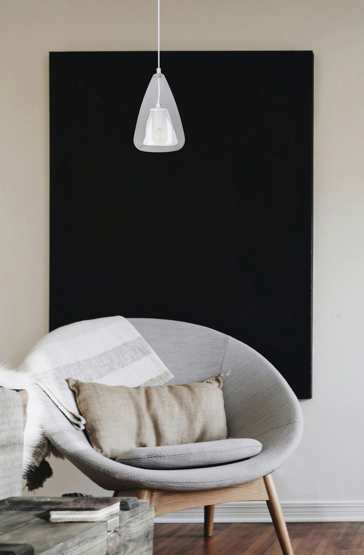 LUSTER  16,5/150 cm      - bela, Dizajnerski, metal (16,5/150cm)