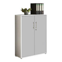 SKŘÍŇ NA ŠANONY, šedá, bílá, 84,4/113,6/33 cm - šedá/bílá, Lifestyle, kompozitní dřevo (84,4/113,6/33cm) - MID.YOU