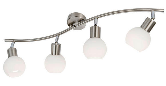 STRAHLER 70,5/9/21 cm - Opal/Weiß, Basics, Glas/Metall (70,5/9/21cm) - Novel