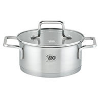 BRATENTOPF Topas 2,7 L  - Transparent/Silberfarben, Basics, Glas/Metall (20cm) - ELO