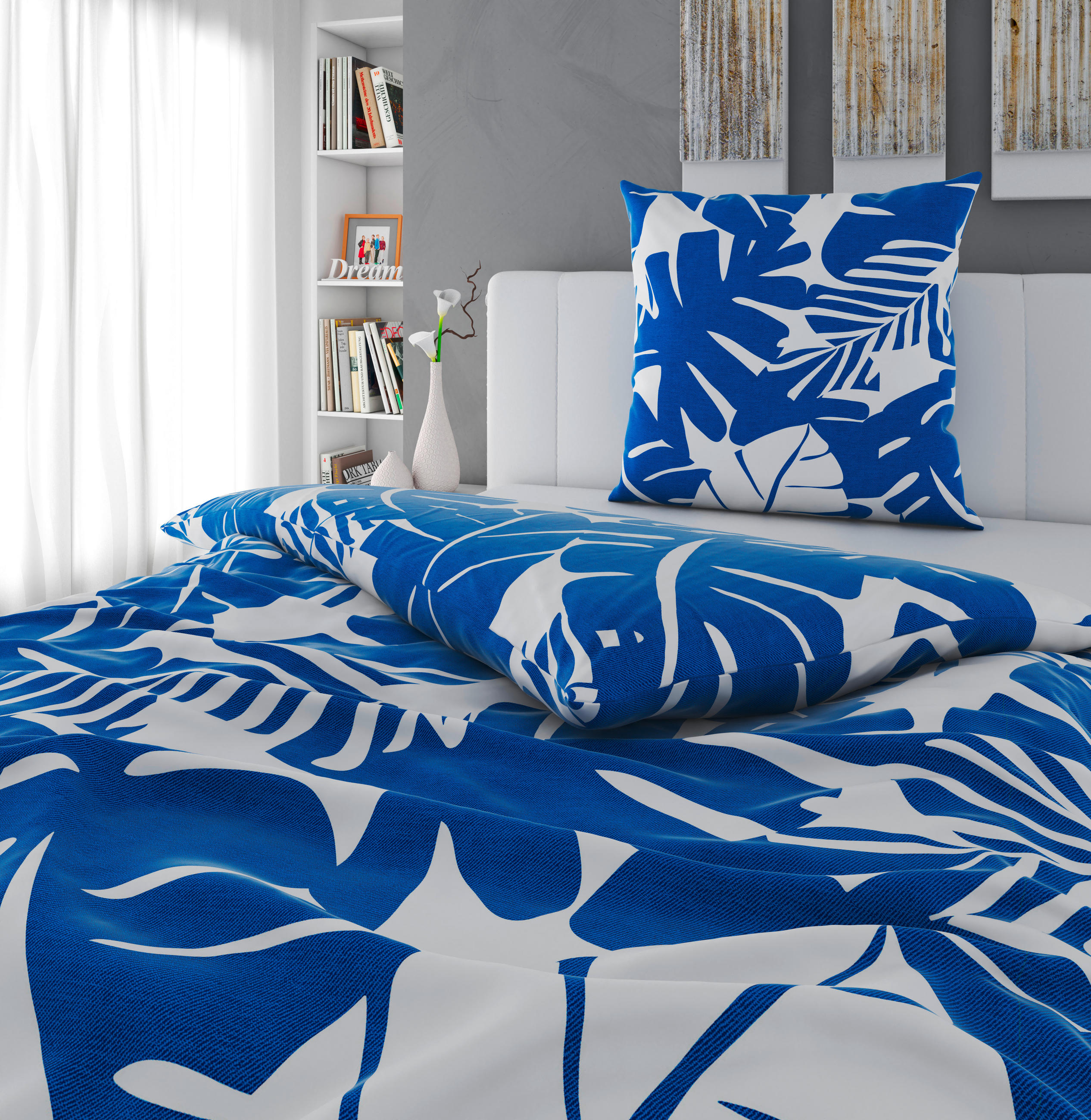 BETTWÄSCHE Renforcé 135/200 cm  - Blau, Textil (135/200cm) - Esposa