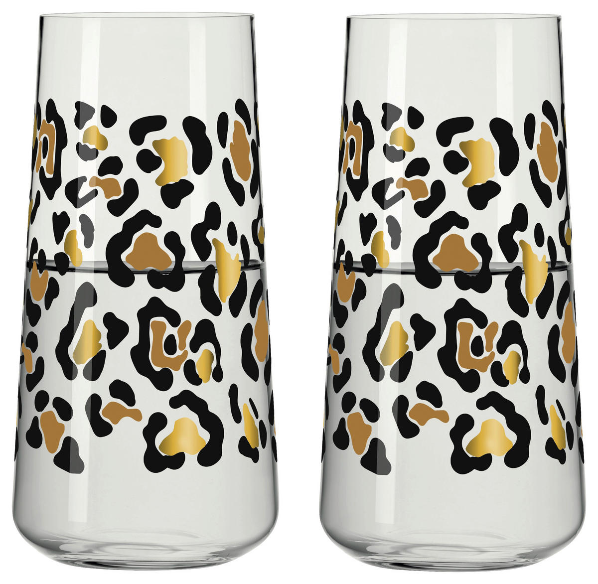 GLÄSERSET Cocktail  2-teilig  - Transparent/Goldfarben, Design, Glas (8.2/16.6cm) - Ritzenhoff