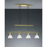 LED-HÄNGELEUCHTE - Weiß, LIFESTYLE, Glas/Metall (80cm)