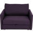 SCHLAFSESSEL in Textil Violett - Chromfarben/Violett, Design, Textil/Metall (116/77-88/110-120cm) - Bali SCHLAFSESSEL in Textil Violett - Chromfarben/Violett, Design, Textil/Metall (116/77-88/110-120cm) - Bali