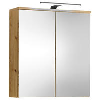 SPIEGELSCHRANK 60/67/20 cm  - Eiche Artisan, MODERN, Glas/Holzwerkstoff (60/67/20cm) - MID.YOU