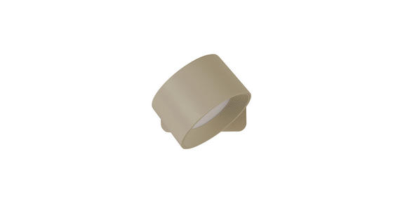 AKKU-WANDLEUCHTE - Sandfarben, Basics, Kunststoff/Metall (9,2/8/4,5cm) - Novel