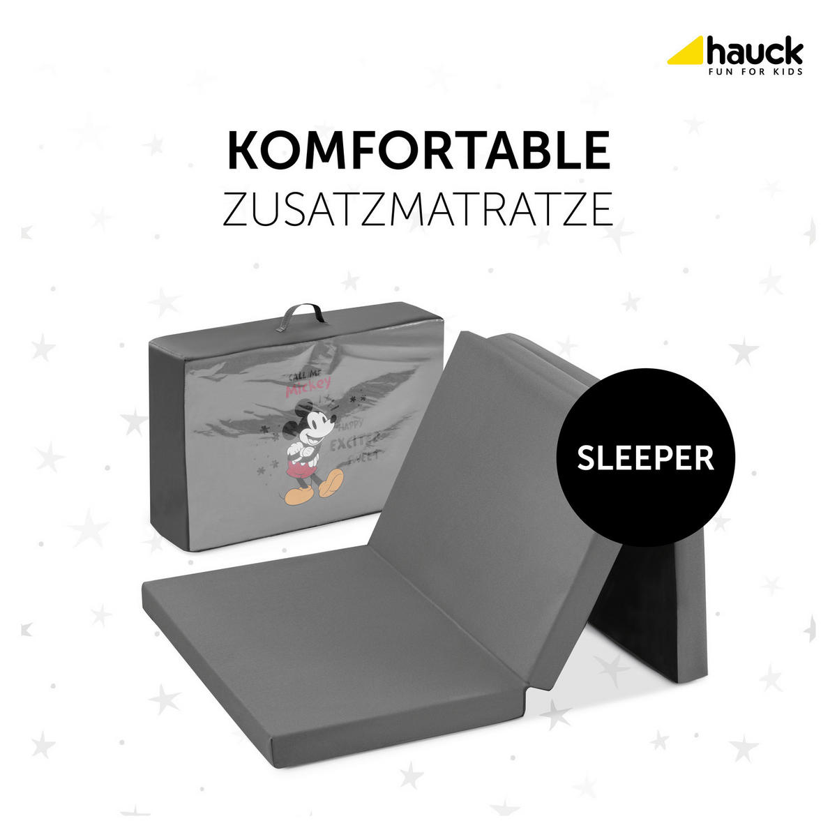 REISEBETTMATRATZE Sleeper  - Grau, Basics, Kunststoff (60/120cm) - Hauck
