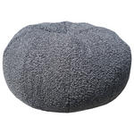 POUF Bouclé 60/30/60 cm  - Grau, Design, Textil (60/30/60cm) - Carryhome