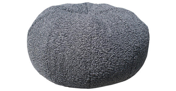 POUF Bouclé 60/30/60 cm  - Grau, Design, Textil (60/30/60cm) - Carryhome