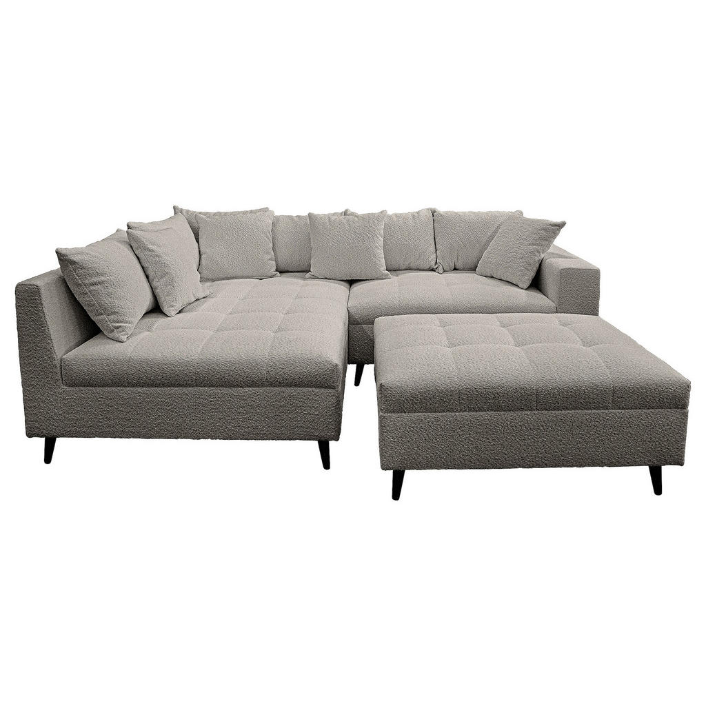 MID.YOU ROHOVÁ SEDAČKA, textil, tmavosivá
