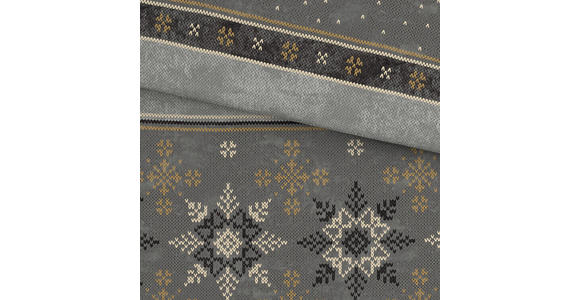 BETTWÄSCHE 2-teilig Flanell 140/200 cm  - Grau, KONVENTIONELL, Textil (140/200cm) - Novel