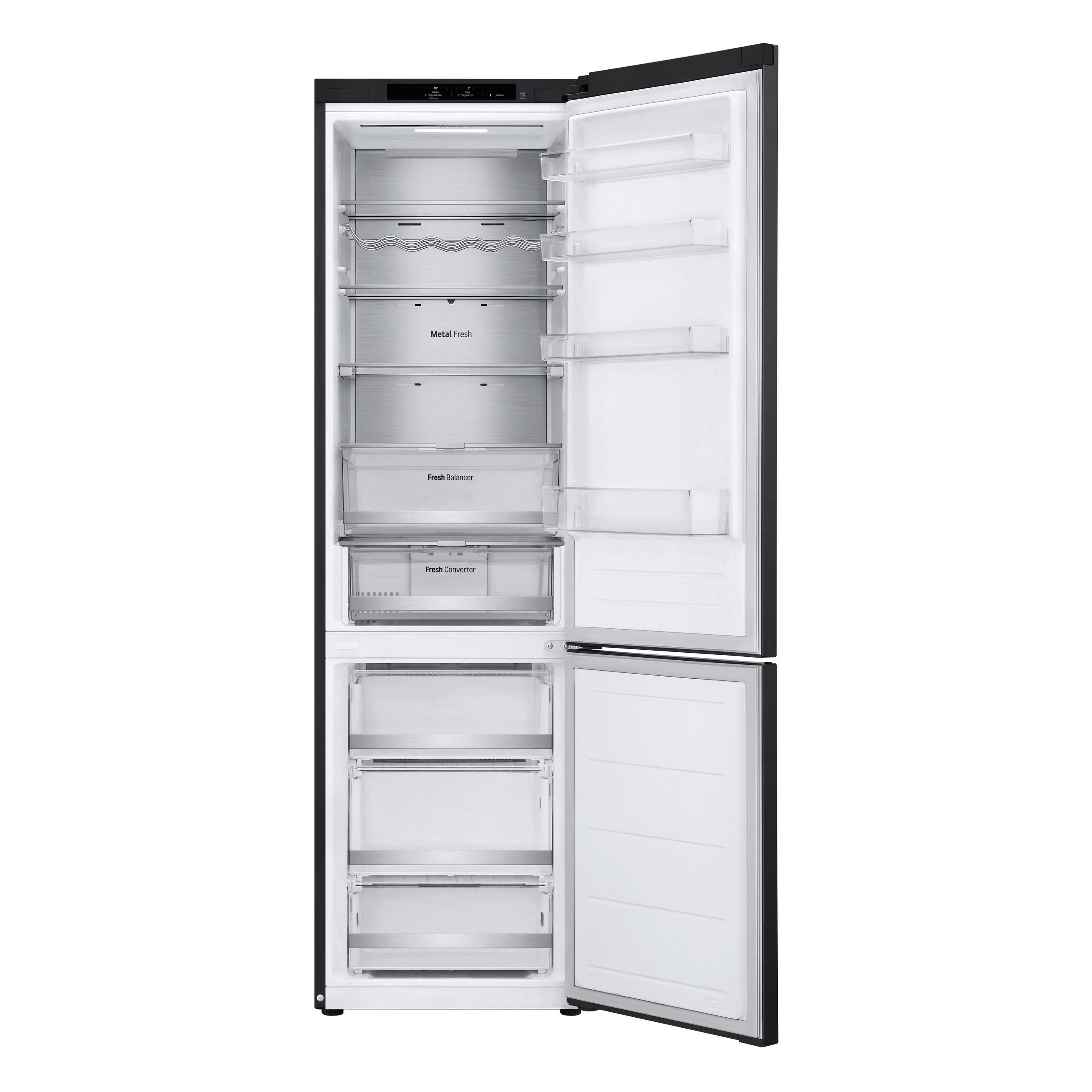 KÜHL-GEFRIER-KOMBINATION GBV7280BEV  - Schwarz, Basics, Metall (59,5/203/67,5cm) - LG