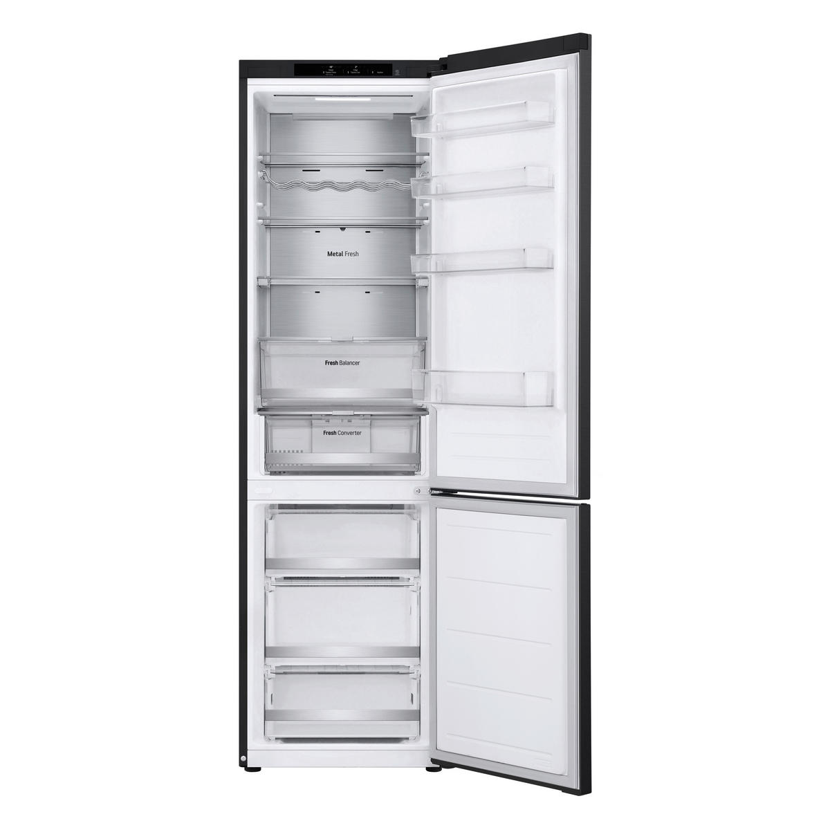 KÜHL-GEFRIER-KOMBINATION GBV7280BEV  - Schwarz, Basics, Metall (59,5/203/67,5cm) - LG
