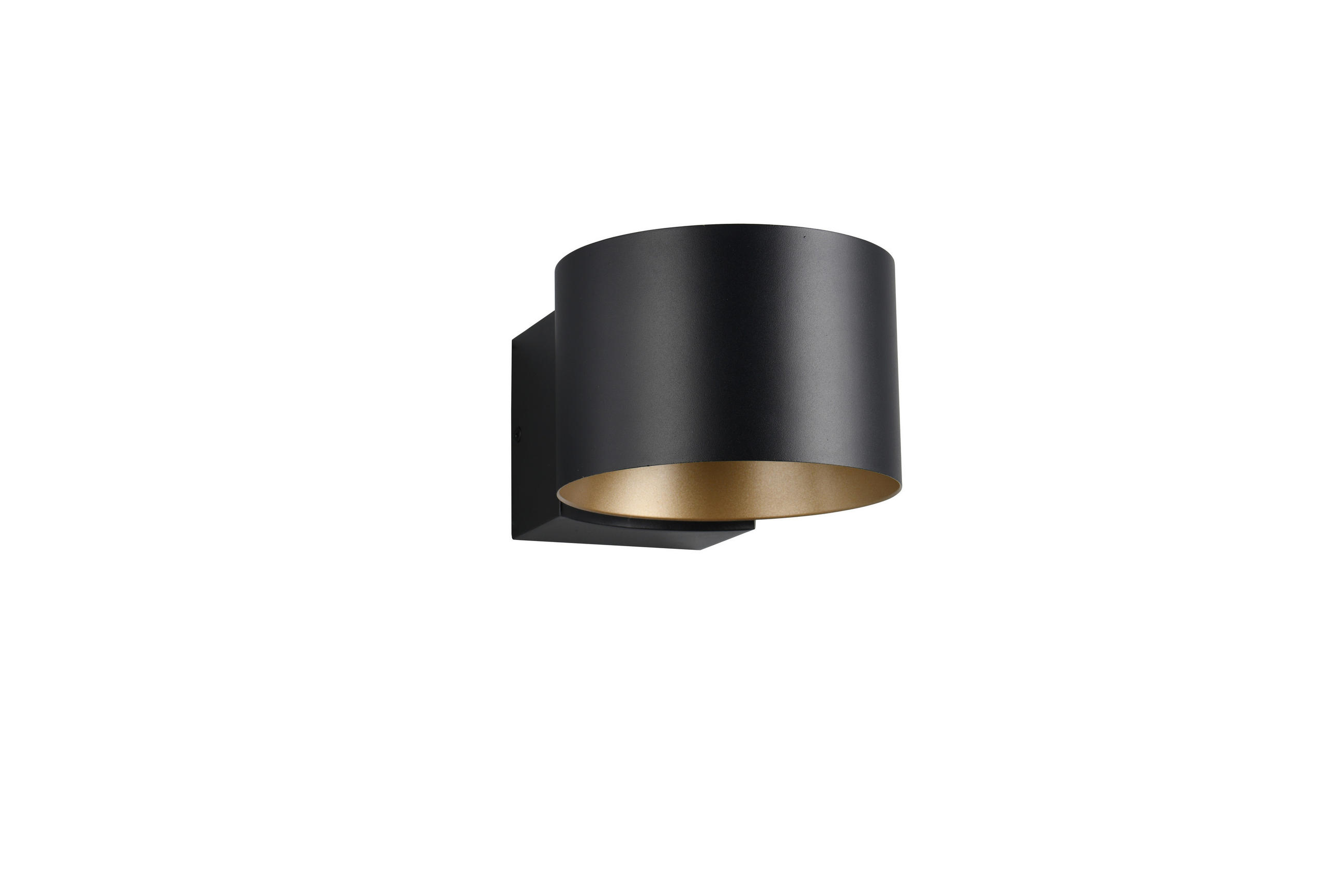 LED-WANDLEUCHTE Musterring   - Goldfarben/Schwarz, Design, Metall (15/10cm) - Musterring