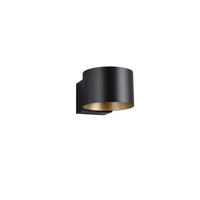 NÁSTĚNNÉ LED SVÍTIDLO,  - černá/barvy zlata, Design, kov (15/10cm) - Musterring