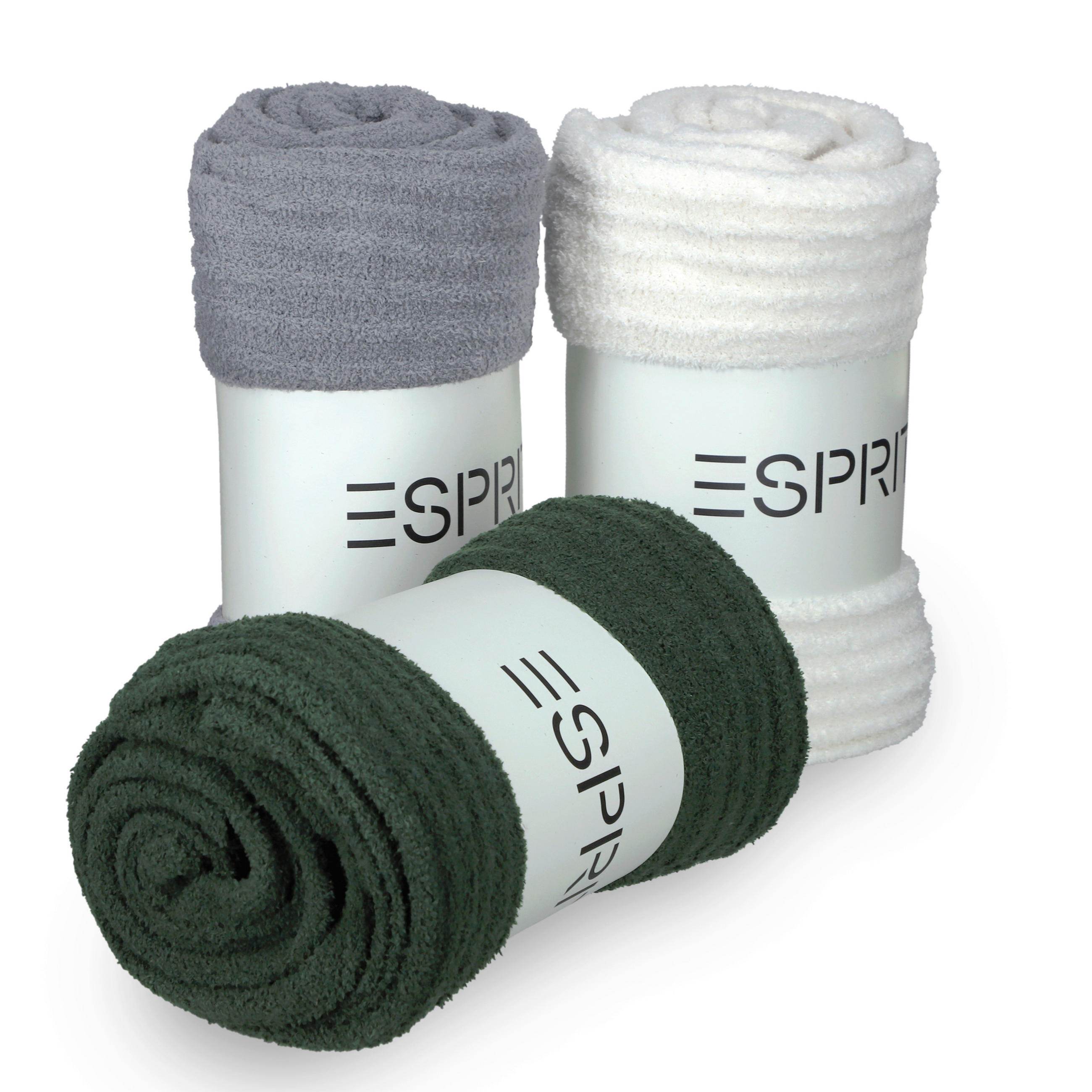 PLAID E-Cuddle 130/170 cm  - Naturfarben/Weiß, Basics, Textil (130/170cm) - Esprit