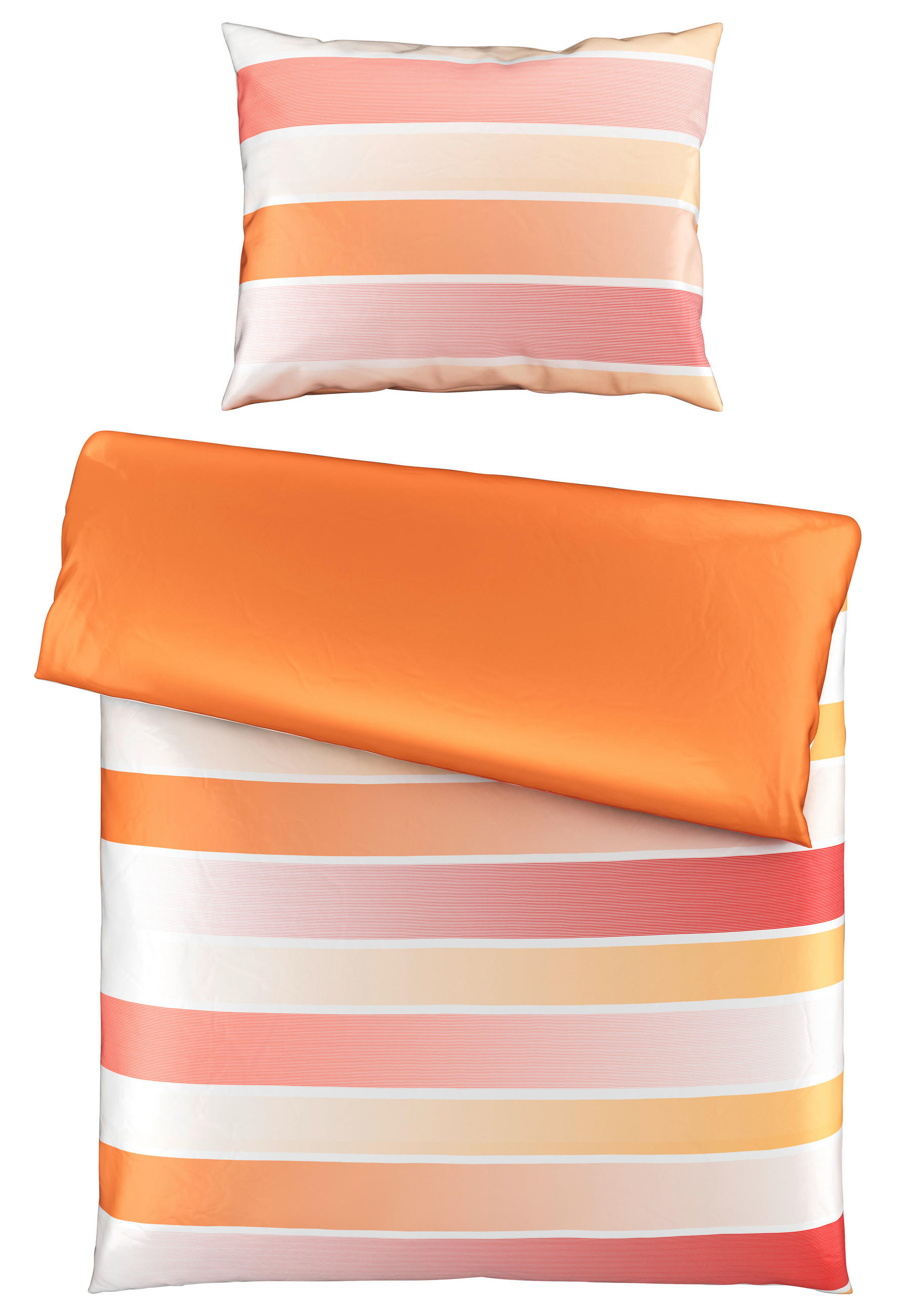 Novel OBOJSTRANNÁ POSTEĽNÁ BIELIZEŇ, satén, terakota, 140/200 cm