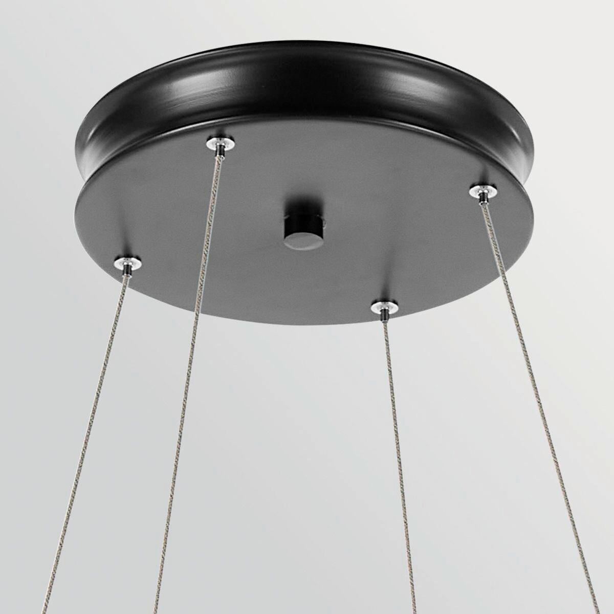 LED-HÄNGELEUCHTE Kichler 95/100,3 cm  - Champagner/Schwarz, Design, Metall (95/100,3cm) - Elstead Lighting