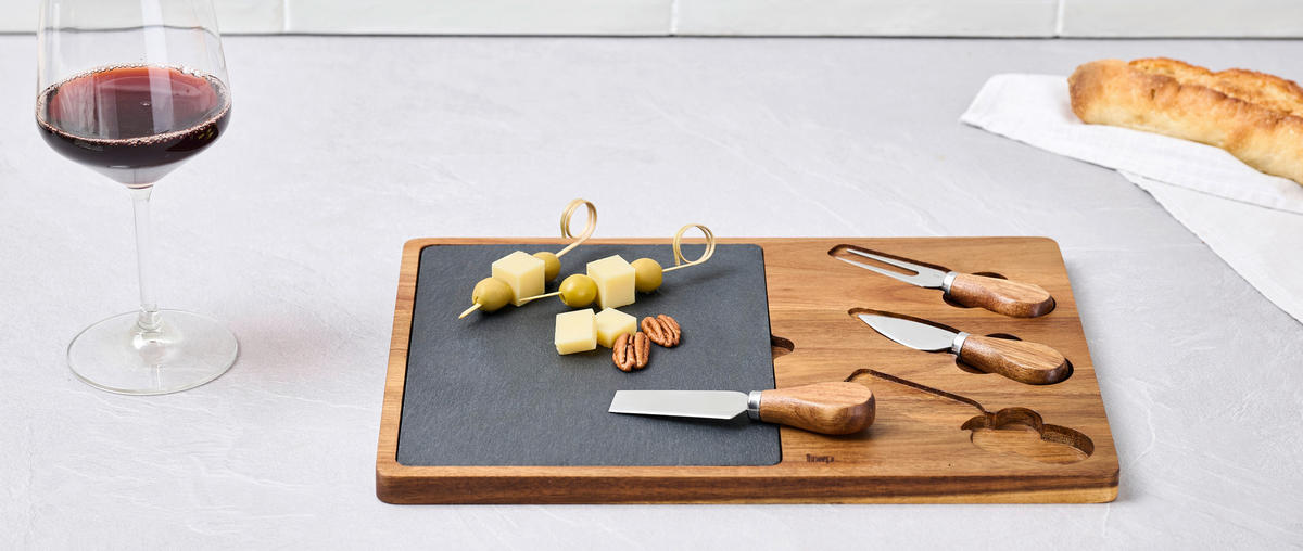 SADA NA ŘEZÁNÍ SÝRA,  - Lifestyle, kov/dřevo - Homeware Profession.