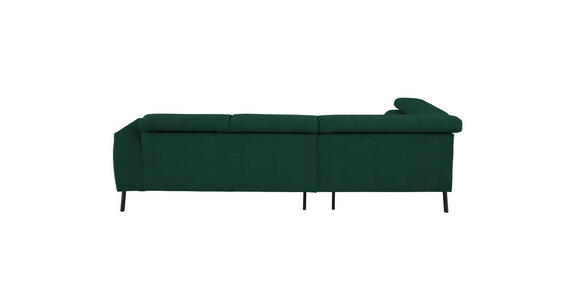 ECKSOFA in Feincord Waldgrün 205/280 cm - Waldgrün/Schwarz, Design, Textil/Metall (205/280cm) - Xora