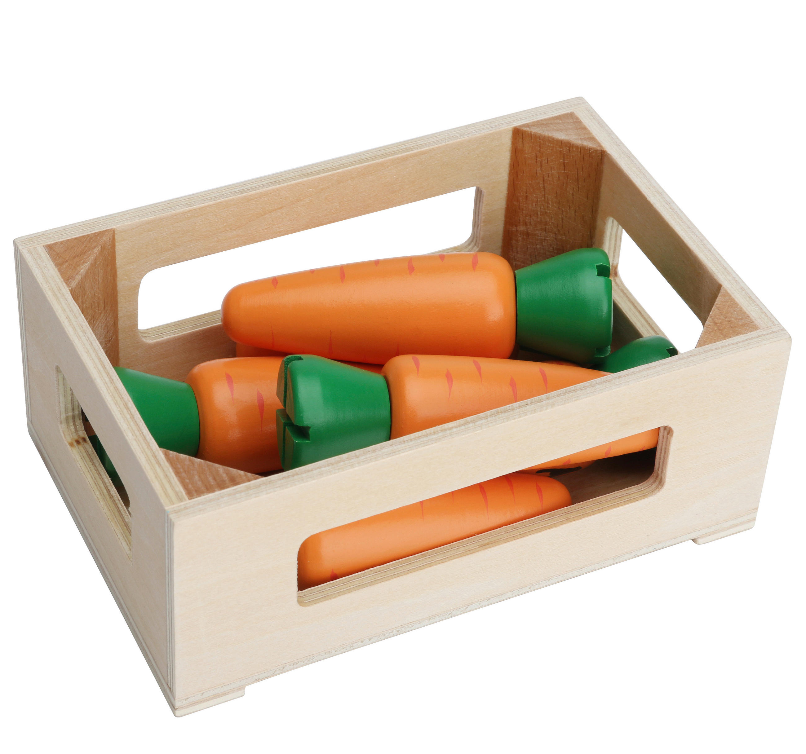 KAUFLADENZUBEHÖR Karotten  - Orange/Grün, Basics, Holz (13,4/5/9cm) - My Baby Lou