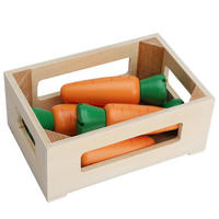 KAUFLADENZUBEHÖR Karotten  - Orange/Grün, Basics, Holz (13,4/5/9cm) - My Baby Lou