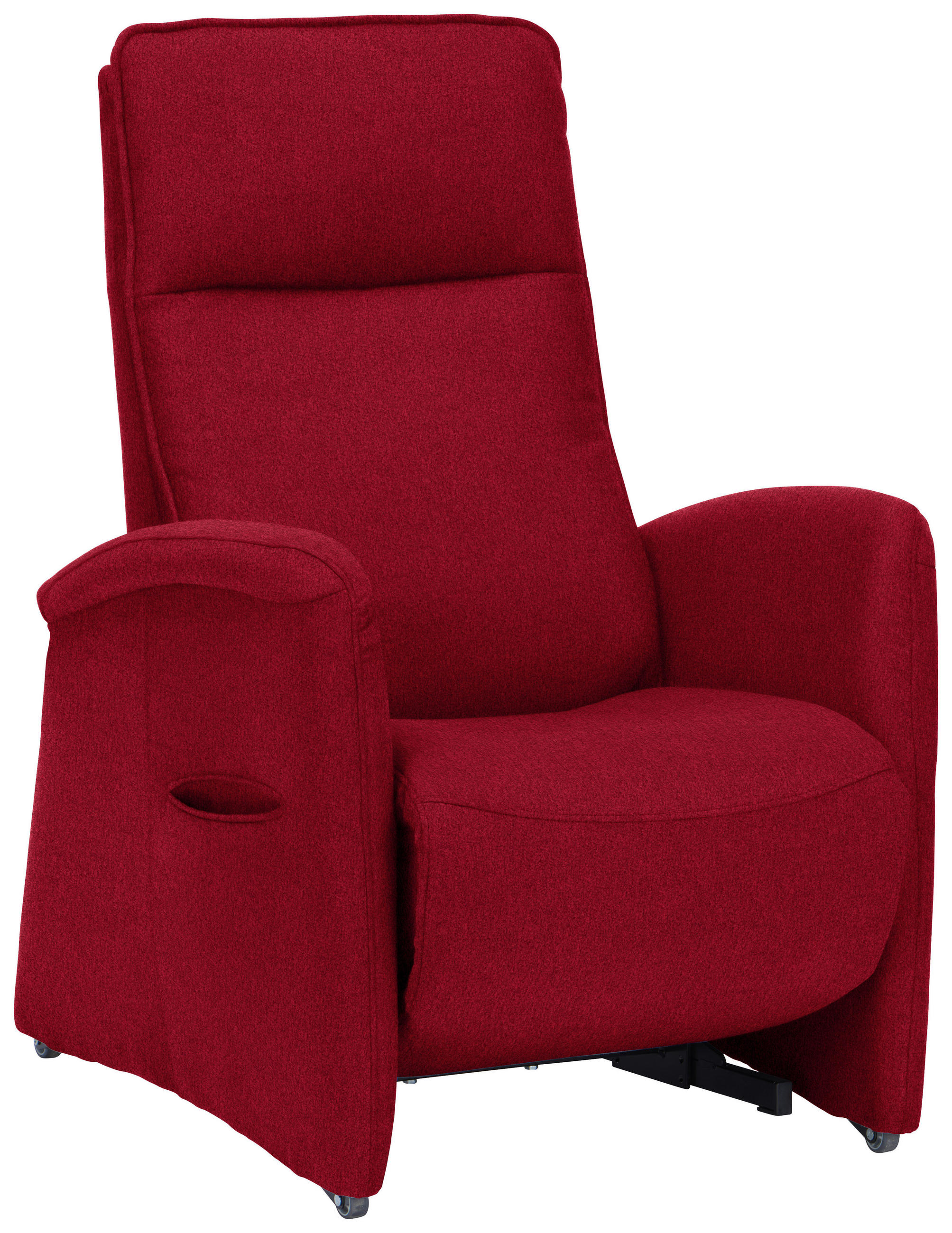FERNSEHSESSEL in Chenille Rot  - Rot, Konventionell, Kunststoff/Textil (79-83/108/87cm) - Valdera