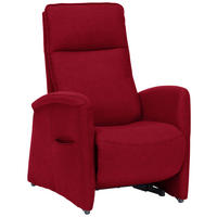 FERNSEHSESSEL Chenille Rot  - Rot, Konventionell, Kunststoff/Textil (79-83/108/87cm) - Valdera