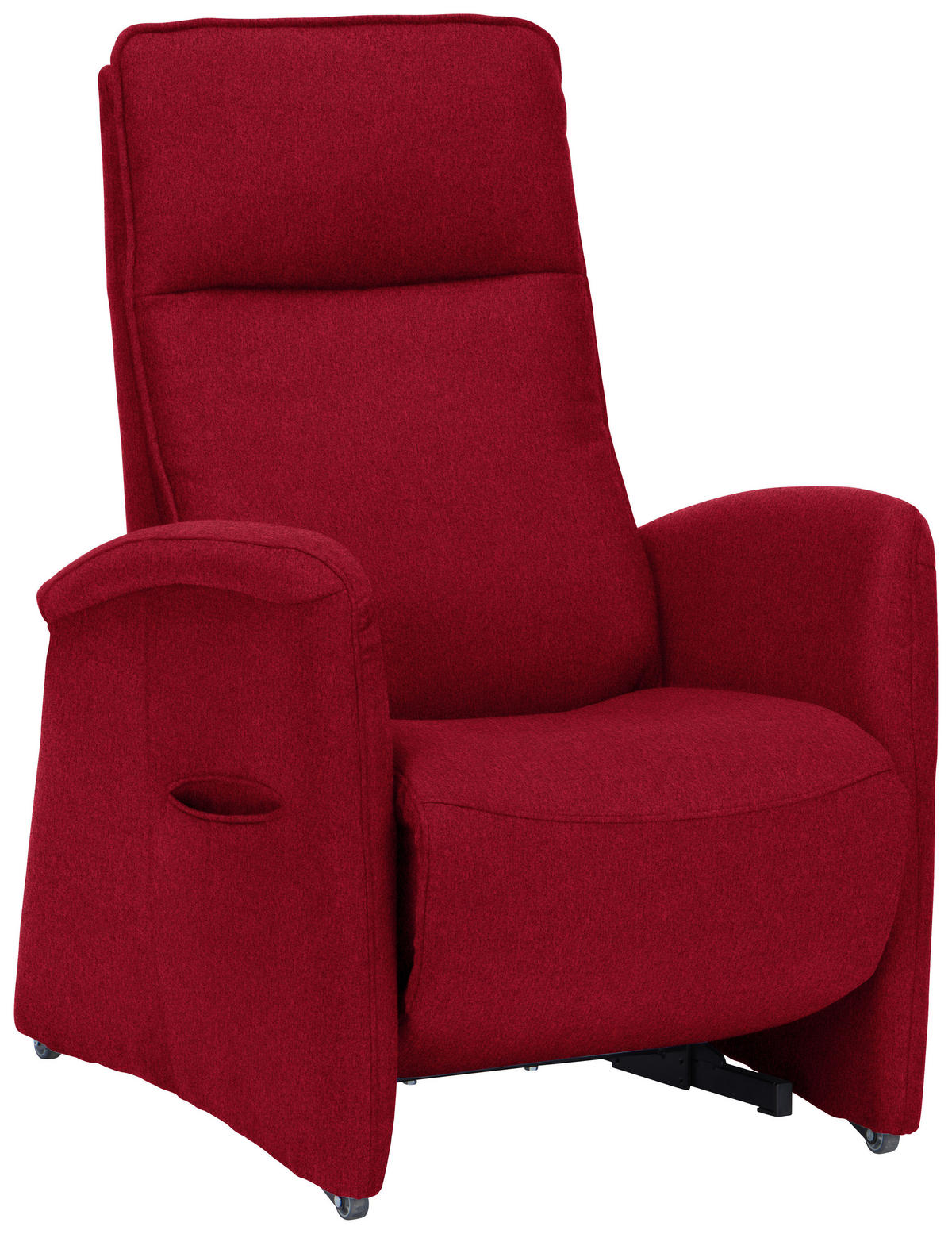 FERNSEHSESSEL Chenille Rot  - Rot, Konventionell, Kunststoff/Textil (79-83/108/87cm) - Valdera