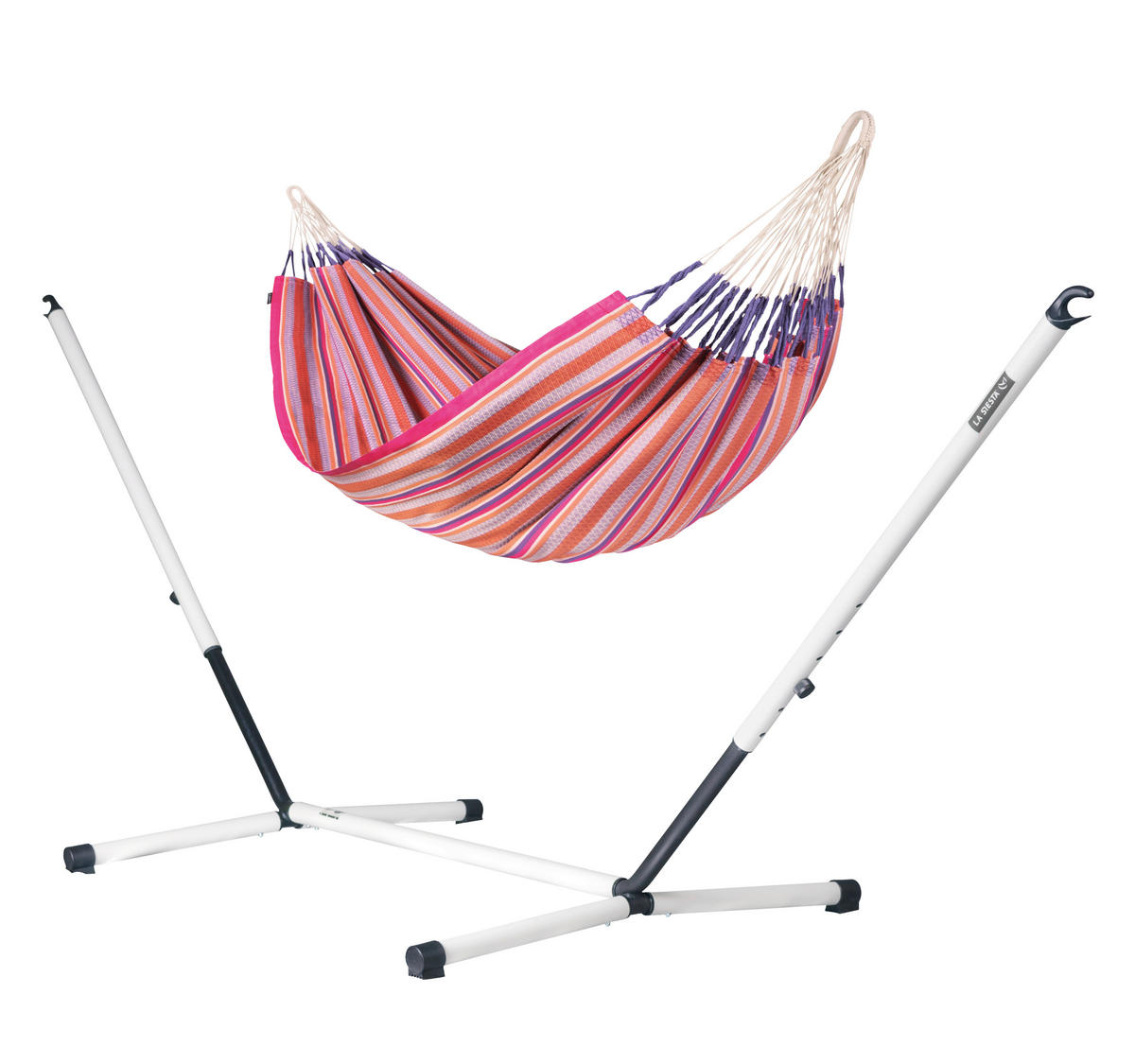 HÄNGEMATTE kingsize  - Pink/Lila, KONVENTIONELL, Textil (180/400cm) - La Siesta