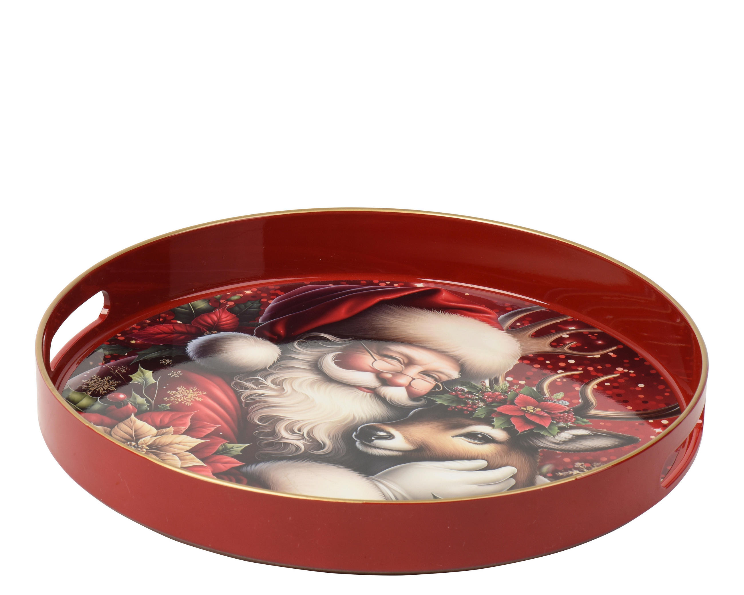 TABLETT 33/33 cm    - Rot, LIFESTYLE, Kunststoff (33/33cm)