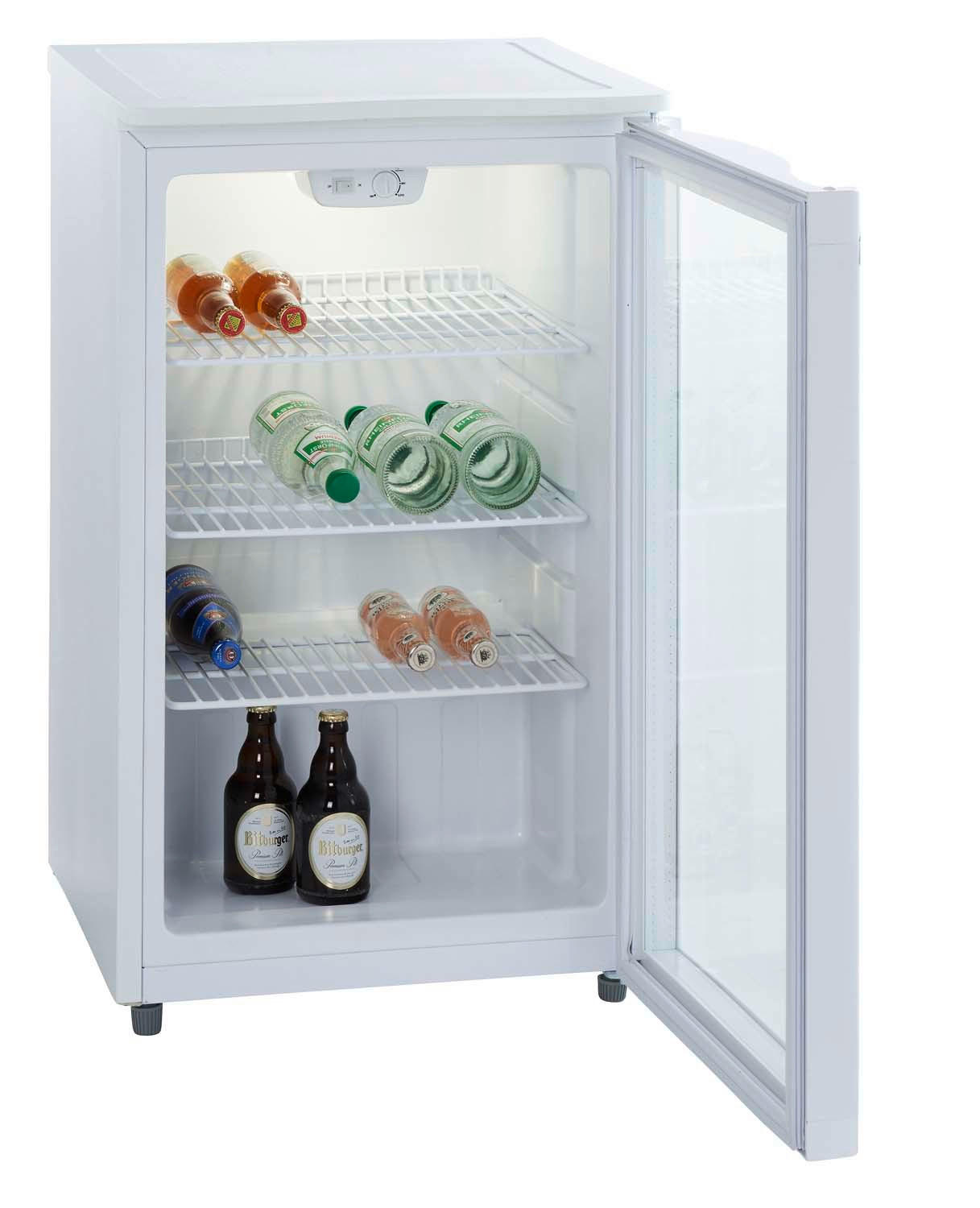 KÜHLSCHRANK 50,5/85,5/54,5 cm  - Weiß, Trend, Glas/Kunststoff (50,5/85,5/54,5cm) - PKM