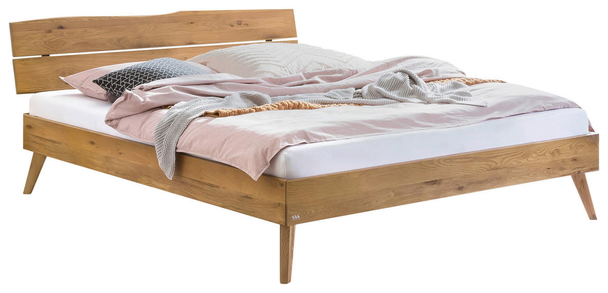 BETT 140/200 cm  in Wildeiche  - Wildeiche, Design, Holz (140/200cm) - Hasena