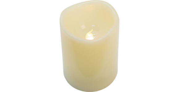 LED-KERZENSET  - Creme, LIFESTYLE, Kunststoff - Ambia Home