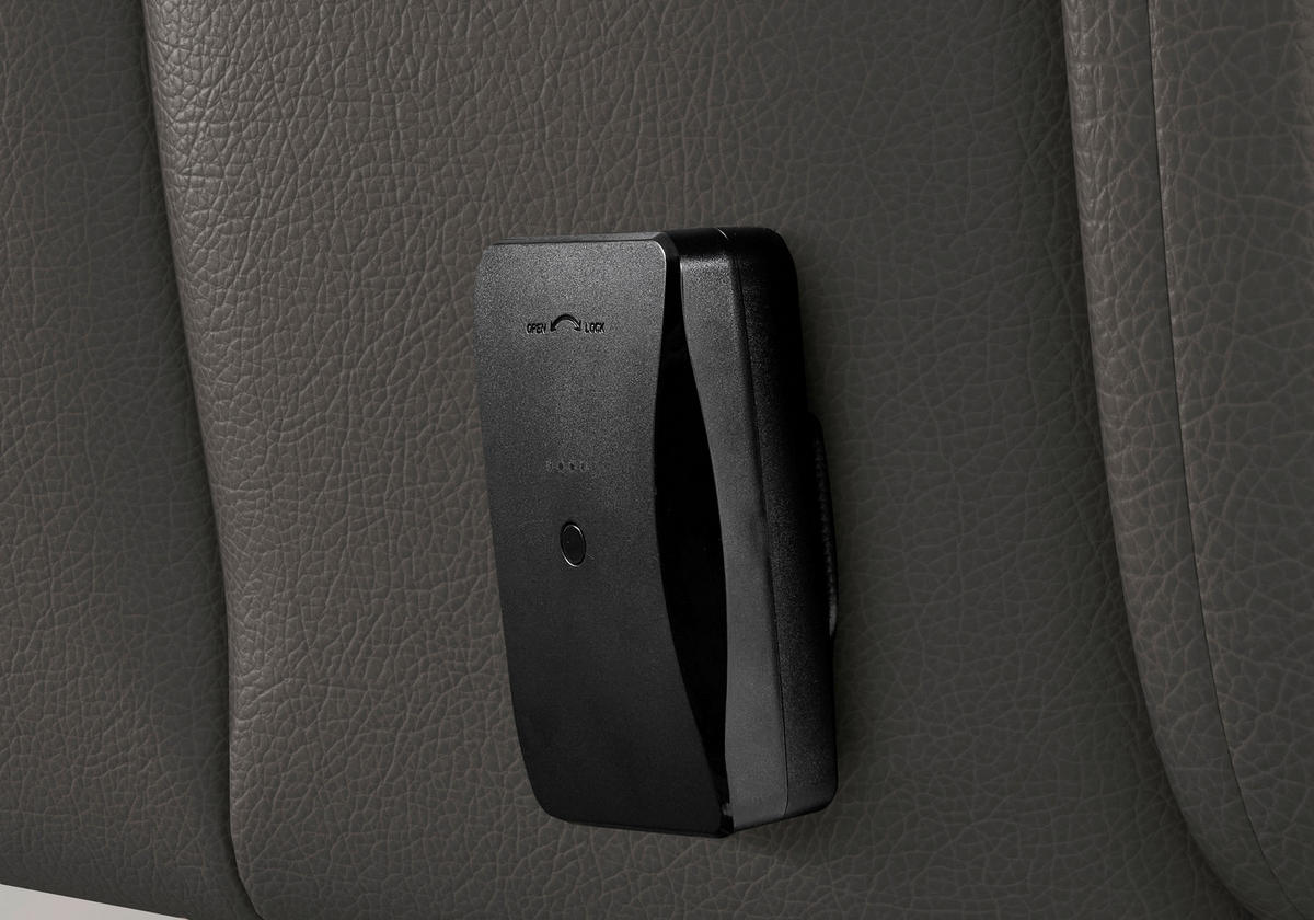 RELAXSESSEL TV VARIO COMFORT E L3 Echtleder Kopfteilverstellung, Rücken echt    - Silberfarben/Mokka, Basics, Leder/Metall (70/128/85cm) - Sit & More