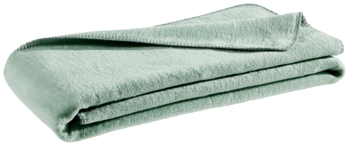 WOHNDECKE 150/200 cm  - Hellgrün, Basics, Textil (150/200cm) - Bio:Vio