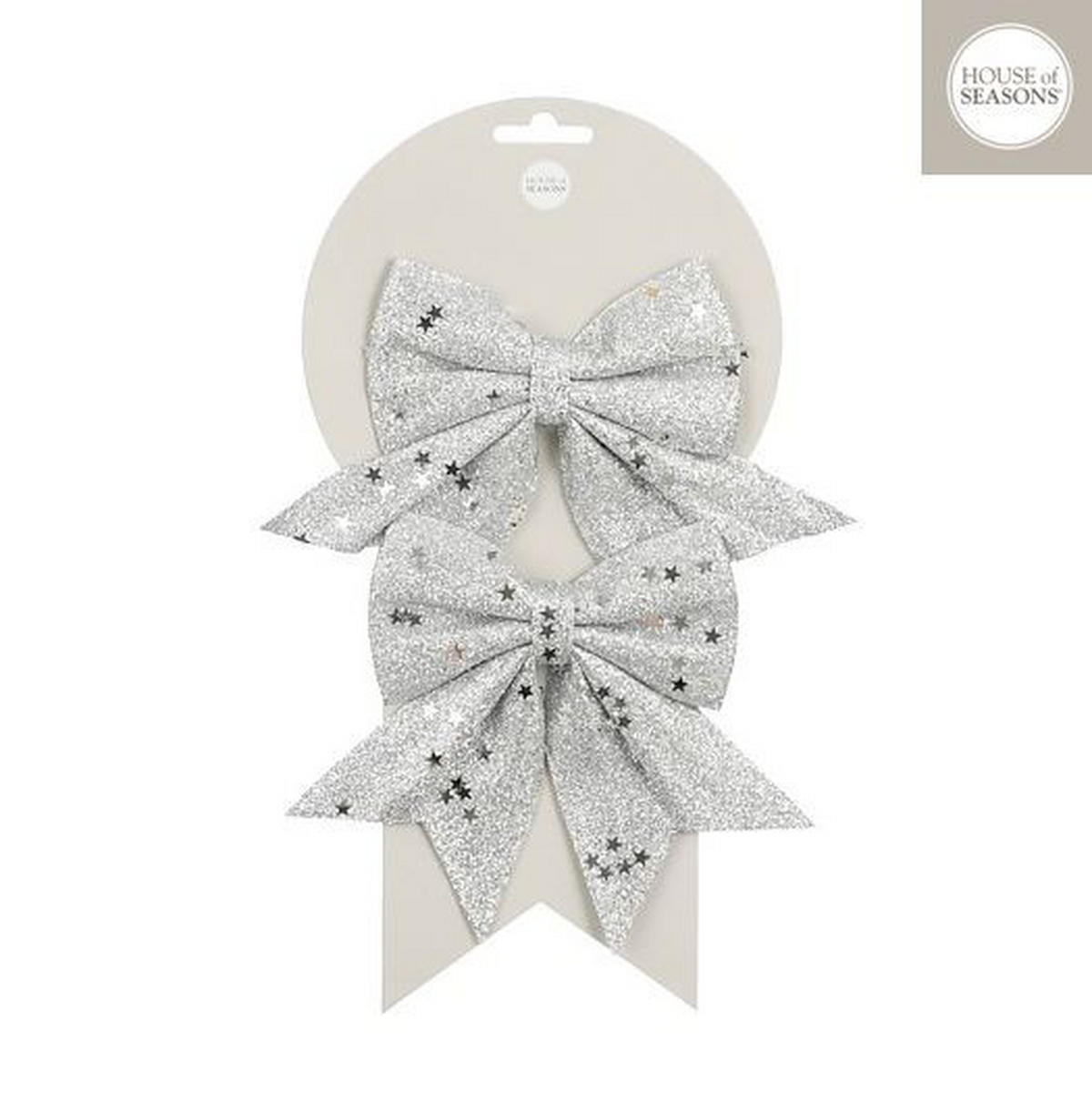 UKRASNA MAŠNA - srebrna, Osnovno, tekstil (12/13/0.5cm) - X-Mas